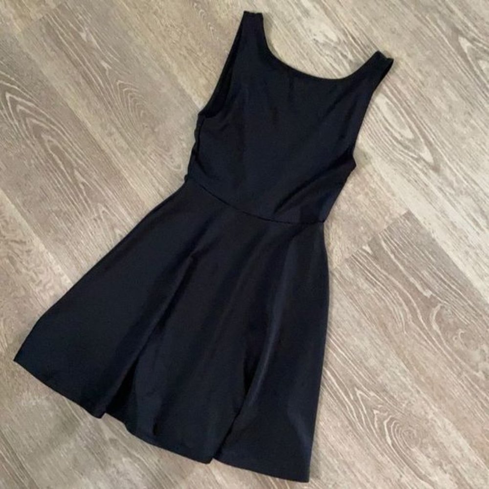 5 for $15 Low Back Black Dress